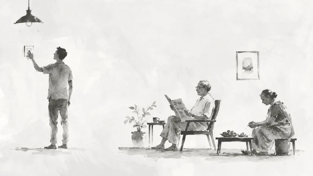Living with elderly parents