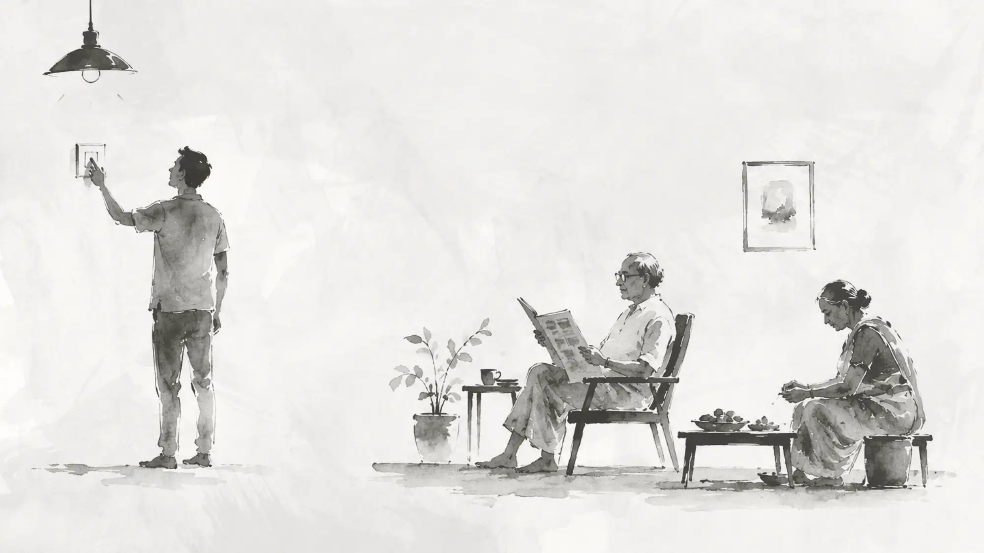 Living with elderly parents